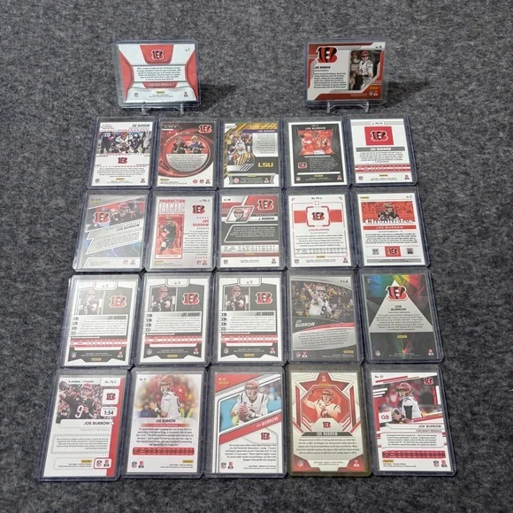 Cincinnati Bengals Joe Burrow Football Card Collection Set of 22 Card - Picture 2 of 13